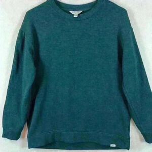 Orvis Sweater Men's Small Blue Modal Blend Crew Neck Long Sleeve Pullover